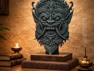 Aegisvara Mythic Guardian Mask 3D print model