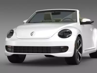 VW Beetle Turbo Cabrio 3D model