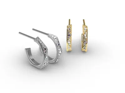 Earrings 3d model  3D print model