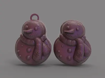 frozen christmas decor  3D print model