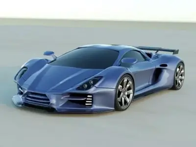 Evonius supercar concept 3D model