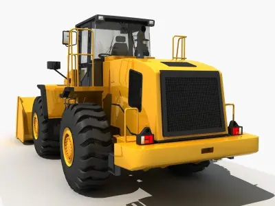 Wheel Loader 02  3D model