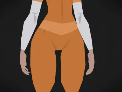 Colorly - Prisoner Girl - Game Ready - Rigged - Customizable Low-poly 3D model