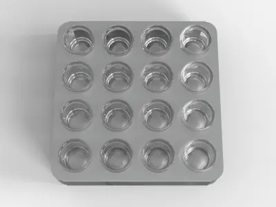 Shot Glasses Tray 3D model