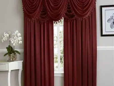 Curtains Low-poly 3D model