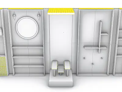 Majestic box dressing room 3D model