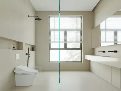 white interior 3D model