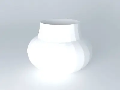 object white constrution Free 3D model