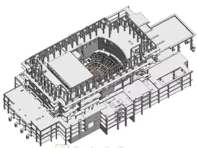 Opera Structural REVIT model 3D model 3D model