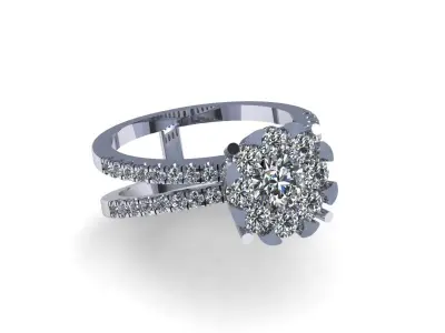 Woman Wedding Ring 273 3D print model