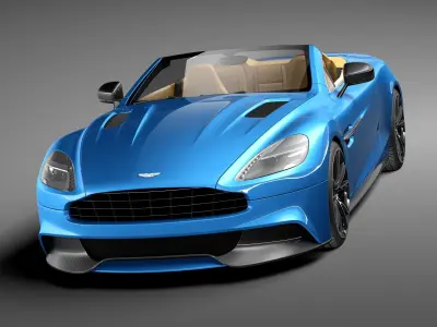 Aston Martin Vanquish Volante 2014 3D model