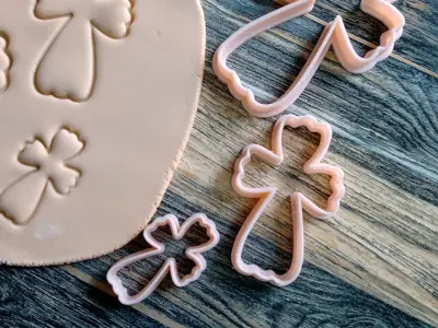 Set Cortantes Cruz Comunion Bautismo COokies 3D print model