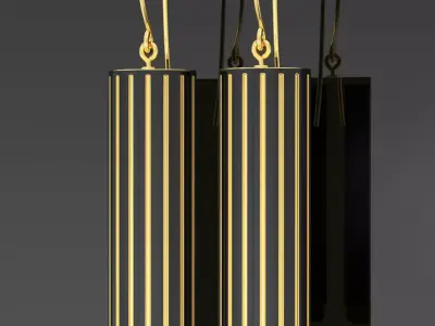 Earrings column Free 3D model