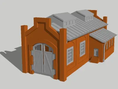 Engine House by Outland Models 3D Printable 3D print model