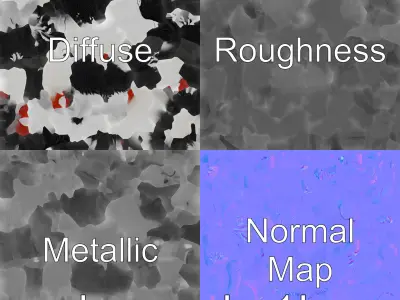 Black Percheron Horse 3D Model with Impressive Stature and St... Low-poly 3D model