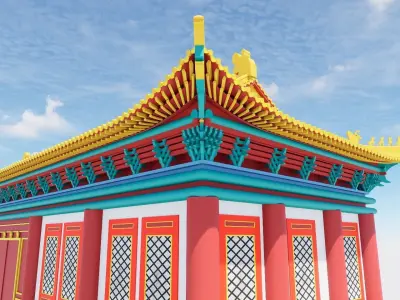 China  House 3D model