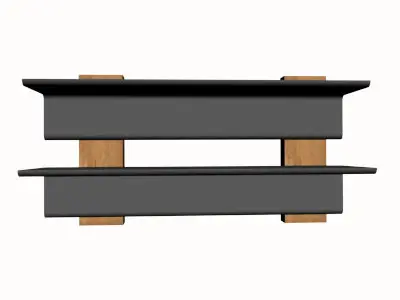 7 16in Thick Unequal Angle 3D model