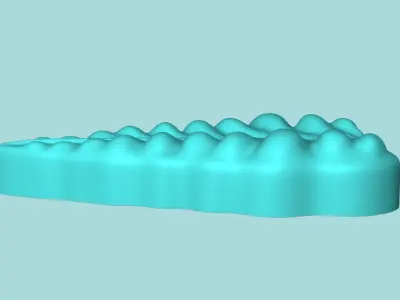 Ornamental Kale Leaf - Silicone Mold Maker - Template 3D print model