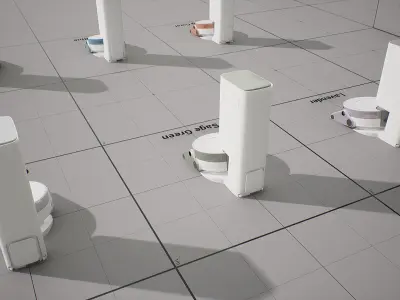 SAMSUNG Robot Cleaner - BESPOKE Z Bot Low-poly 3D model