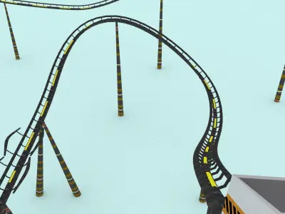 Road Typhun  Low-poly 3D model