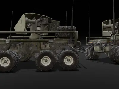 Military Vehicle 3D Model  Low-poly 3D model