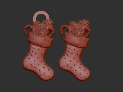 christmas sanda gifts 3 decor  3D print model