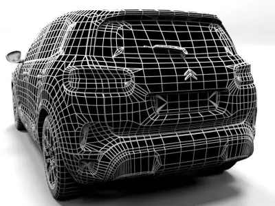 CITROEN C5 AIRCROSS 2023 Low-poly 3D model