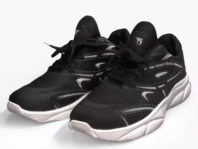 Black shoes 3D model