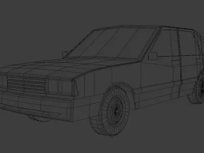 VW Passat LSE Low-poly 3D model