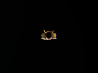 Skillcape gold cape Low-poly 3D model