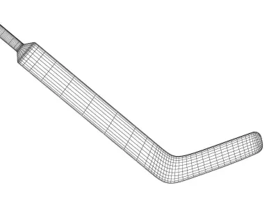 Ice Hockey Goal Stick 3D model