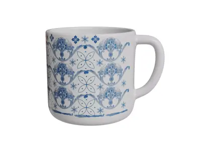 Decorative Mug Free 3D model