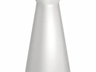 Modern White Vase 3D model