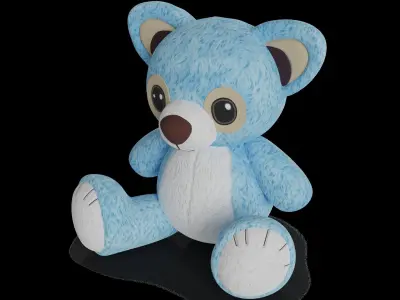Cars and action games Stuffed Animal 3D model get