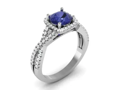 Women Solitaire Ring 3dm stl Render Detail 3D print model purchase