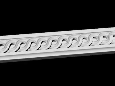 Central decor ornament for furniture 3D model 163