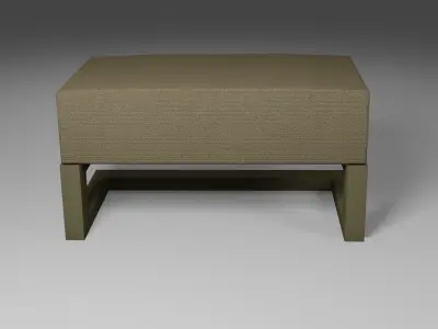 Bed Seat Low-poly 3D model
