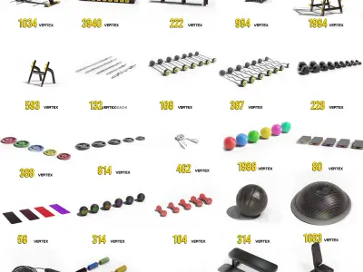 GYM - AAA Low-poly 3D model