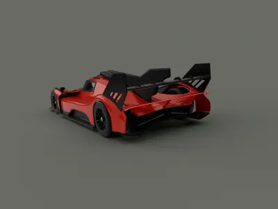 ferrari 499p 3D model