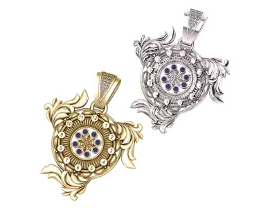 vintage pendant   3D print model