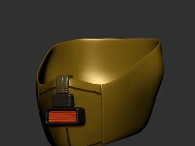 gas mask helmet scifi high poly sculpt 3d printable  3D model buy