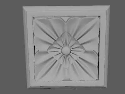 rosette flower 3D model shop