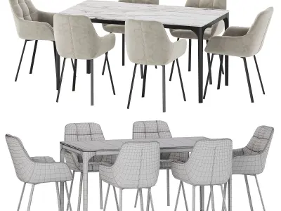 Dining set 25 3D model