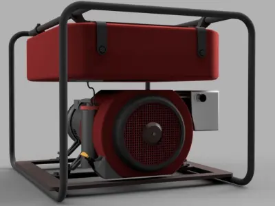 Diesel motor 3D model