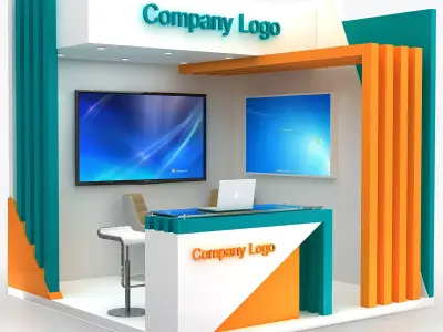 Booth Des 3m x 3m 3D model