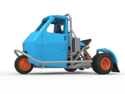 Ape car proto for dirt Scale 1 to 25 3D print model