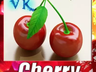 Photorealistic Cherries High Res 3D model