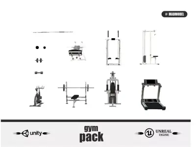 Gym Pack  3D model
