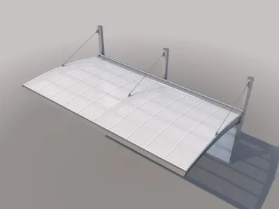 Carport Design With Steel Construction  3D model