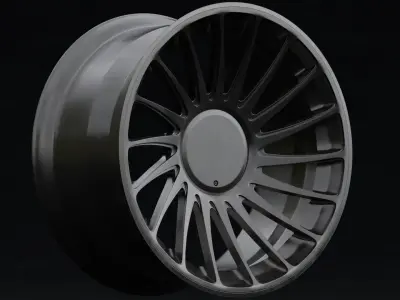 3SDM 004 Aftermarket Wheel Low-poly 3D model